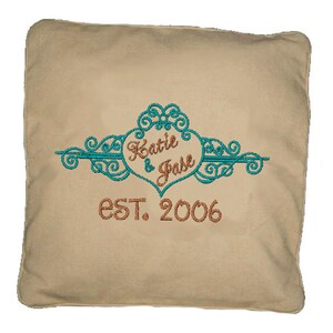 Monogrammed Decorator Pillow, embroidered pillow