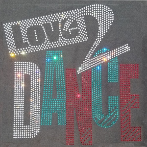 Love 2 Dance Rhinestone Short Sleeve Shirt