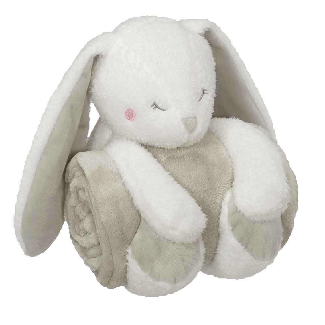 Bunny Hugger With Blanket Animal and Blanket Set Etsy