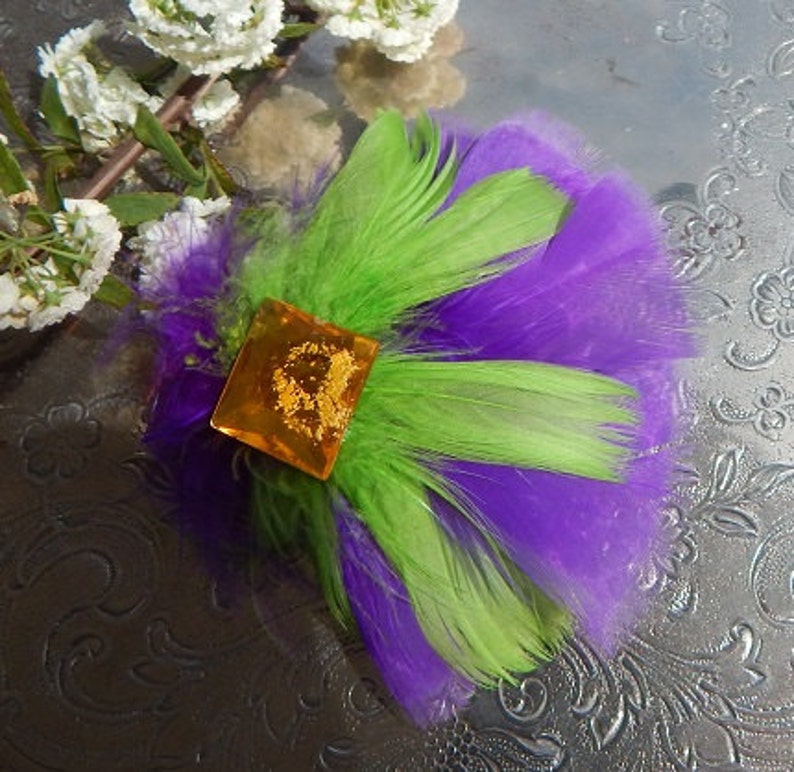 mardi gras feather shirt