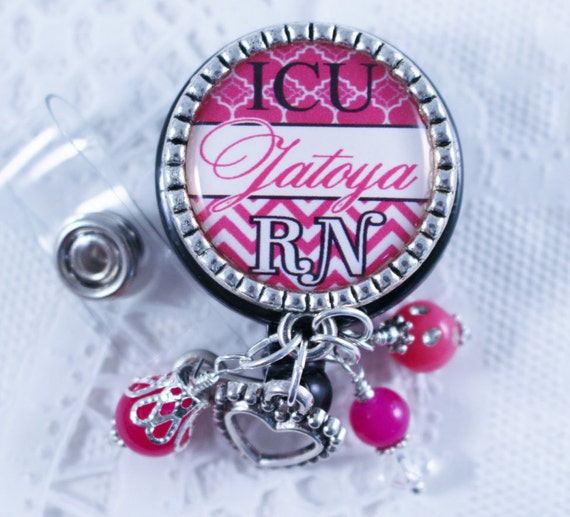 Badge Nurse Badge Reel Badge Reel Nurse ER RN Badge Reel Etsy
