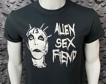 Tshirt Official Alien Sex Fiend Gothic Deathrock Goth Batcave