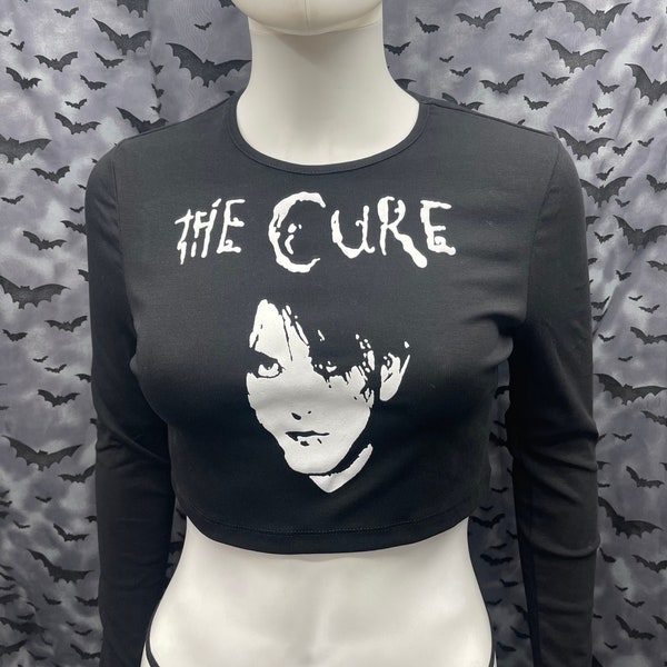 The Cure Long Sleeve fitted cropped top punk goth gothic deathrock