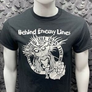 T-shirt Behind Enemy Lines official Under The Iron Fist of God Anarcho Punk Aus rotten