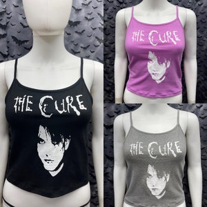 The Cure crop tank top goth punk