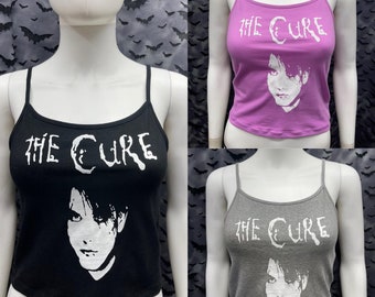 The Cure crop tank top goth punk