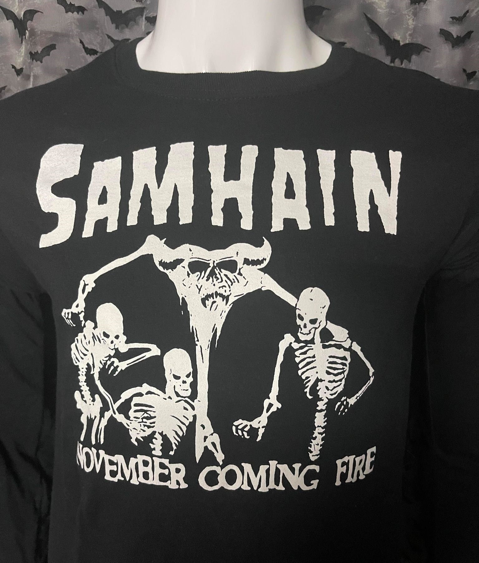 Samhain November Coming Fire Long Sleeved Shirt Horror Punk - Etsy