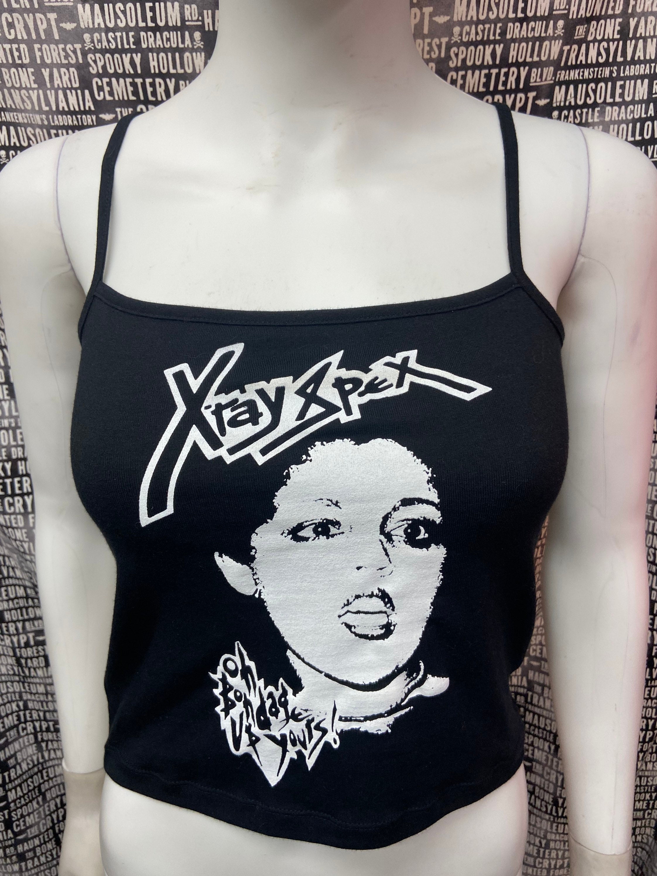X Ray Spex black crop tank top punk rock Etsy