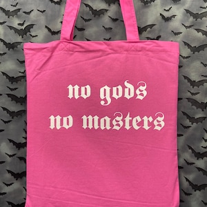 Tote Bag No Gods No Masters Punk anarcho Crust