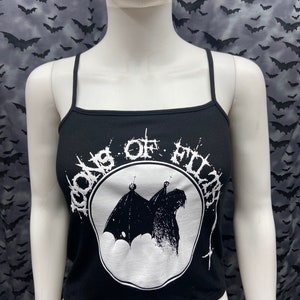 Icons of Filth black crop tank top crust punk anarcho