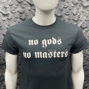 T-shirt No Gods No Masters Crust Punk Anarcho