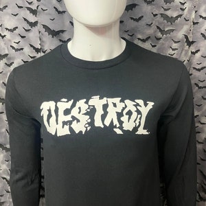 Long Sleeved Shirt Destroy Punk