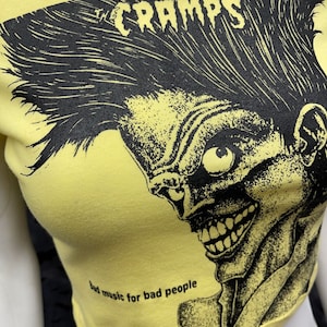 Cramps fashion cropped short sleeve top punk image 4