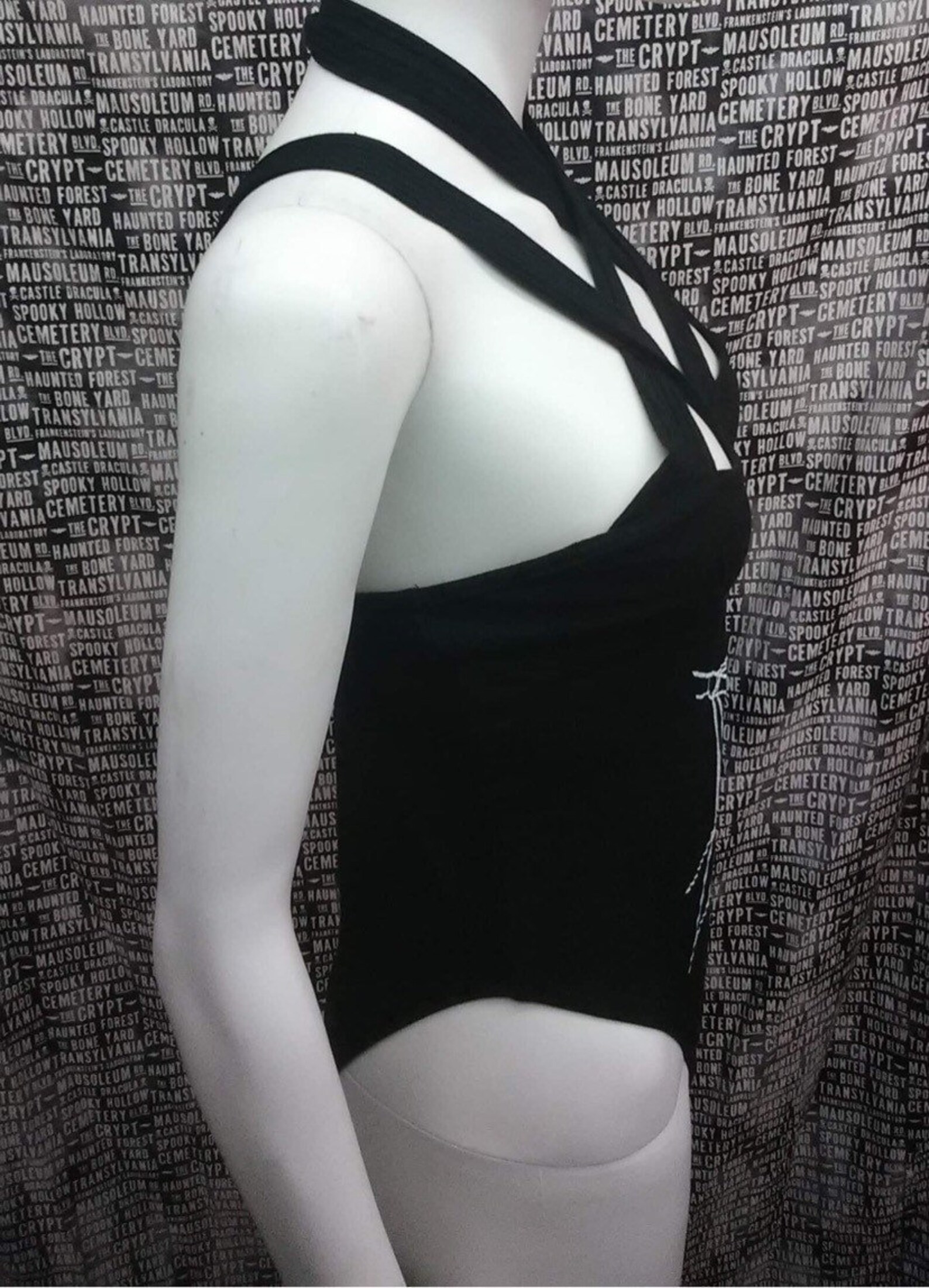 Spiderweb Fashion Bodysuit Bathing Suit Strappy Black Goth - Etsy