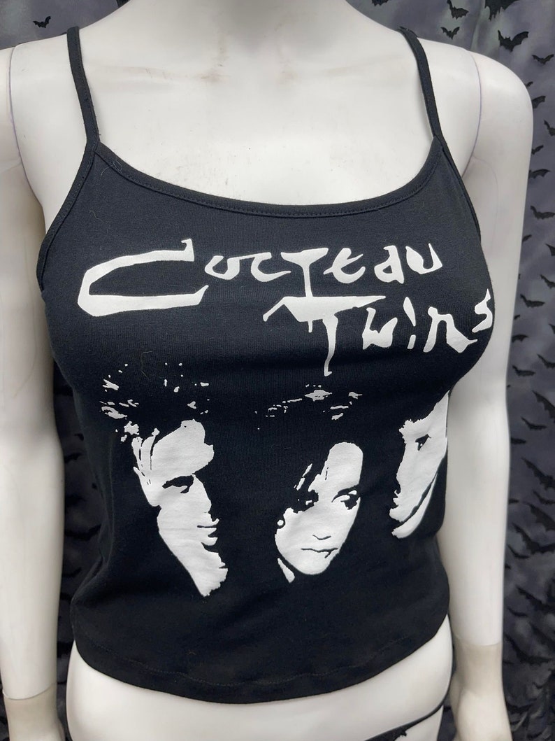 Cocteau Twins crop tank top goth image 5