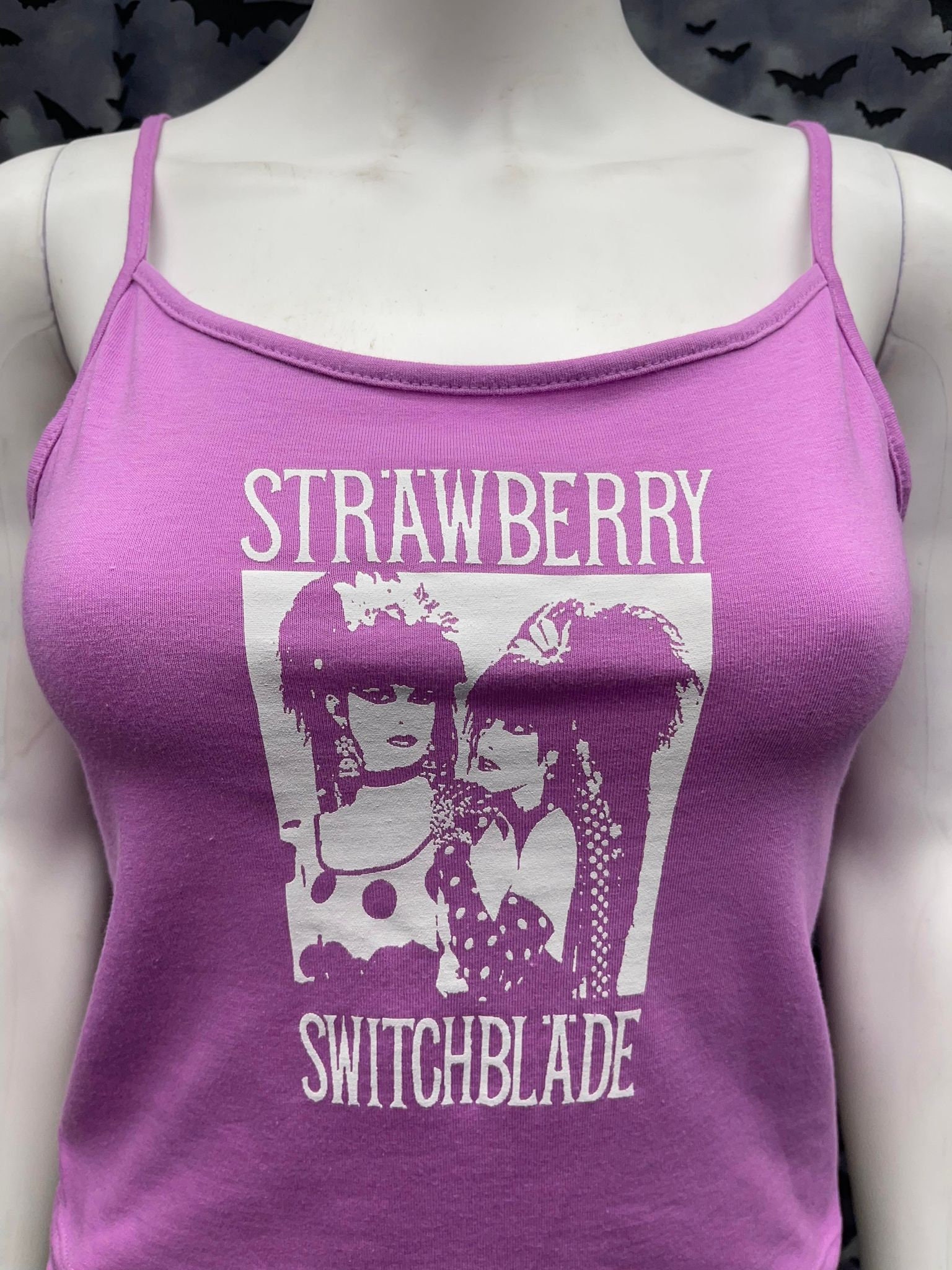 Strawberry Switchblade Crop Tank Top Goth - Etsy