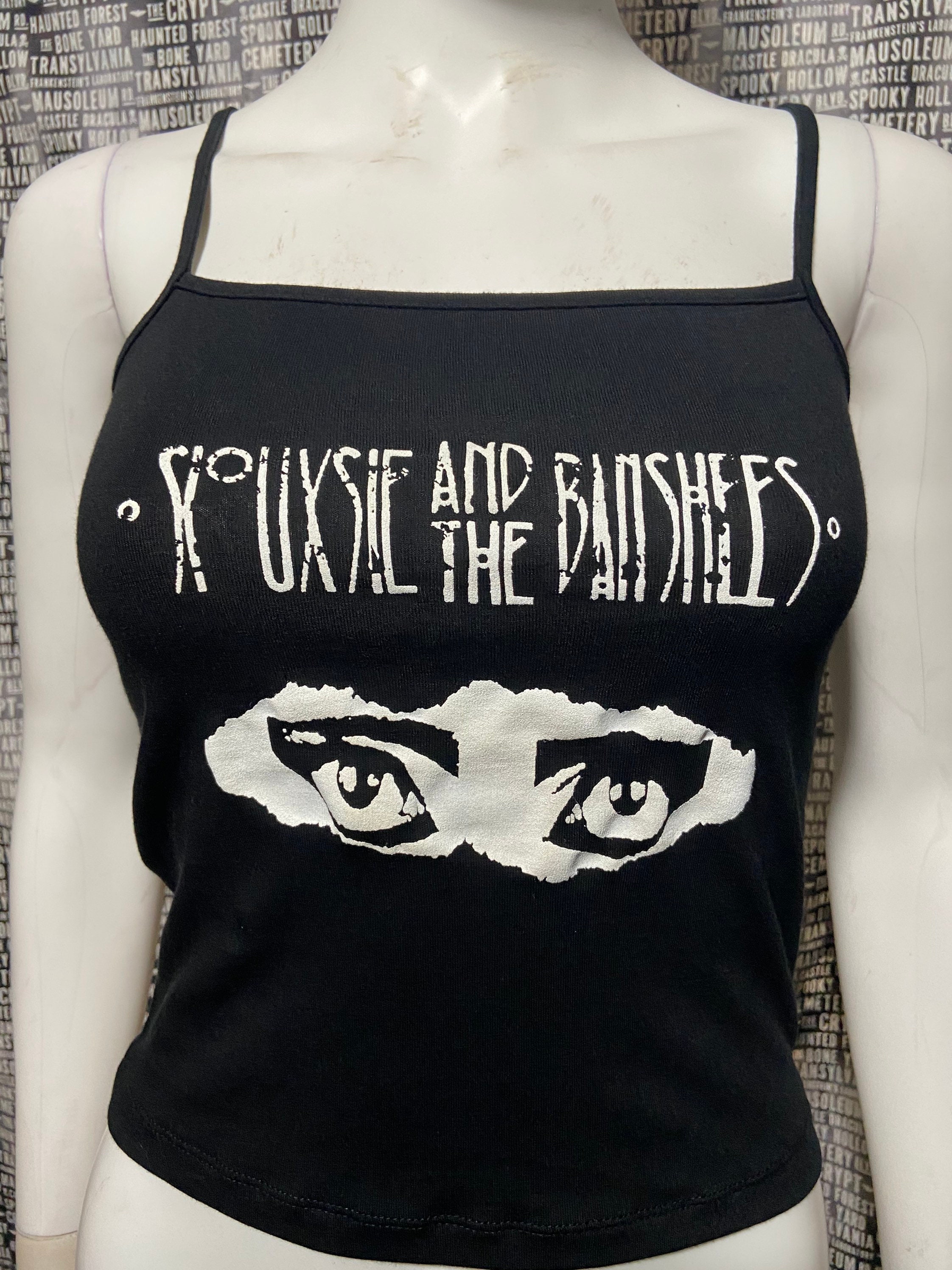 Siouxsie and the Banshees black crop tank top goth gothic | Etsy
