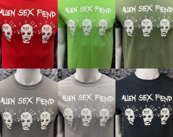 Tshirt Official Alien Sex Fiend Gothic Deathrock Goth Batcave