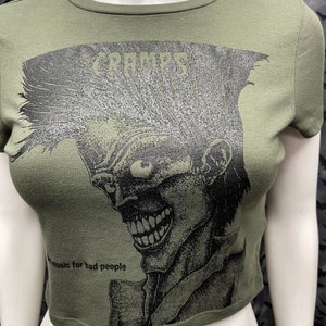 Cramps fashion cropped short sleeve top punk image 10