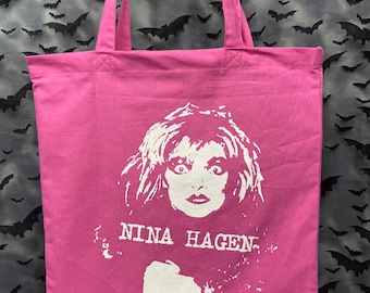 Tote Bag Nina Hagen Goth gotico deathrock punk
