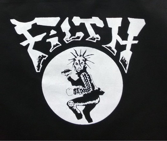 Tote Bag Filth Punk Rock Pogo Live the Chaos - Etsy