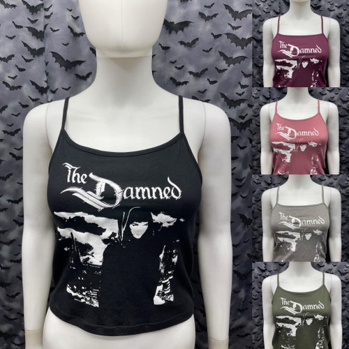 The Batcave Black Crop Tank Top Goth Gothic Deathrock Punk Etsy