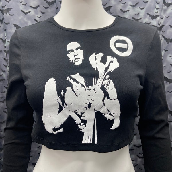 Type O Negative Long Sleeve cropped top goth metal gothic