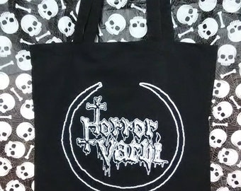 Tote Bag Horror Vacui Goth gothic deathrock punk