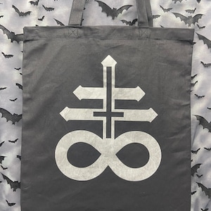 Tote Bag Leviathan Cross okkulte Goth Gothic