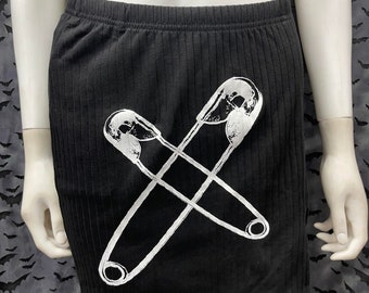 Safety Pins skirt fashion