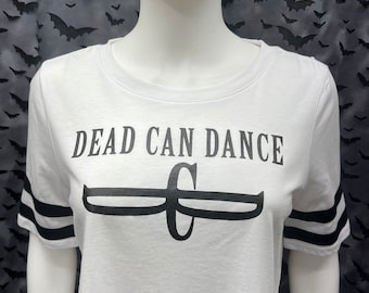 Dead Can Dance fashion striped sleeves ringer top goth gothic
