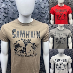 Tshirt Samhain November Coming Fire horror punk Gothic Deathrock Goth