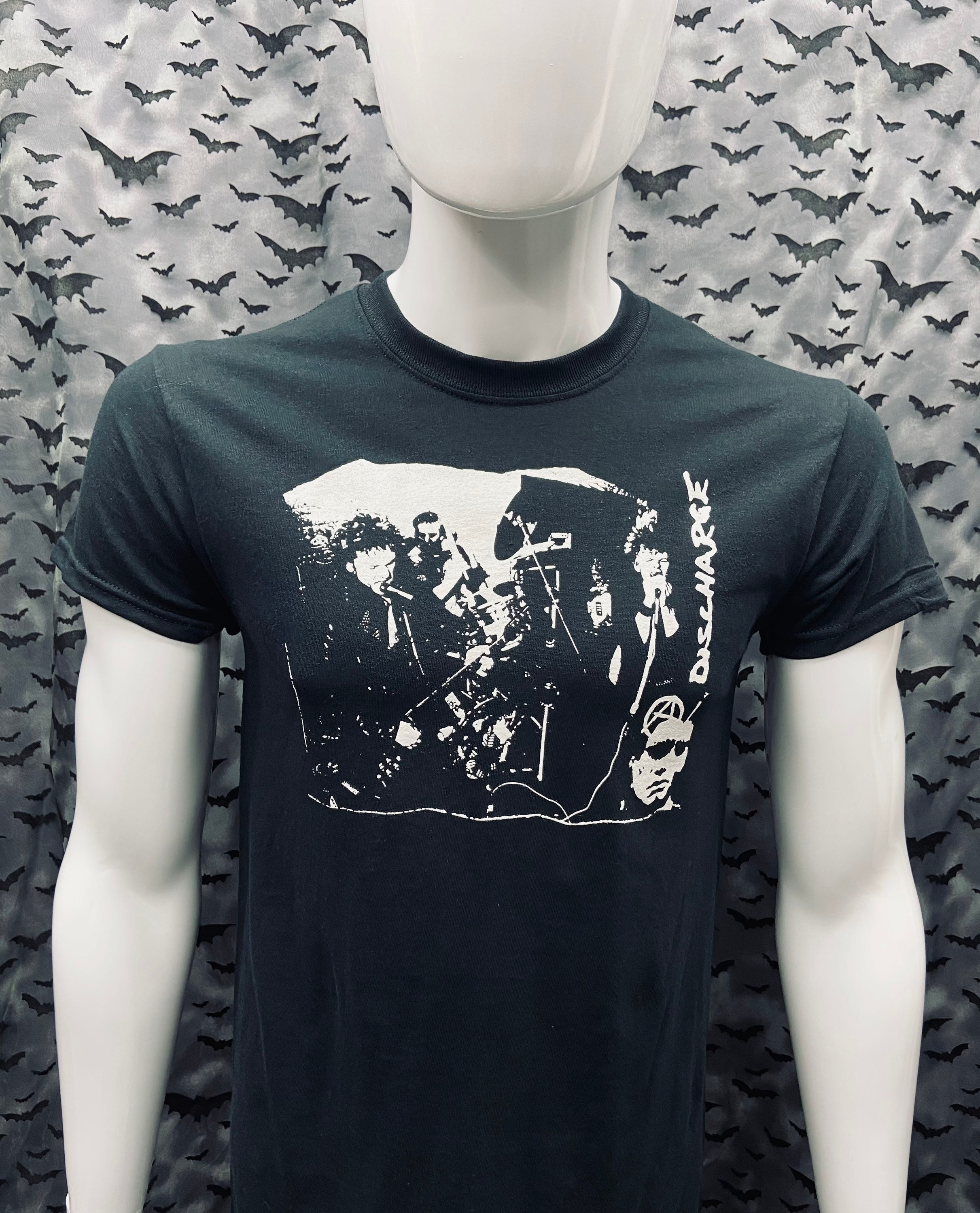 80s DISCHARGE ロゴ Tシャツ CRUST PUNK GISM Discharge Hardcore Crust Punk T Shirt Band Vintage Dystopia