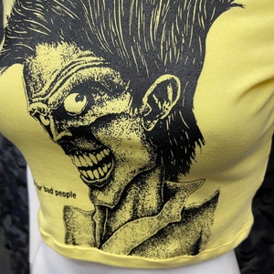 Cramps fashion cropped short sleeve top punk image 5