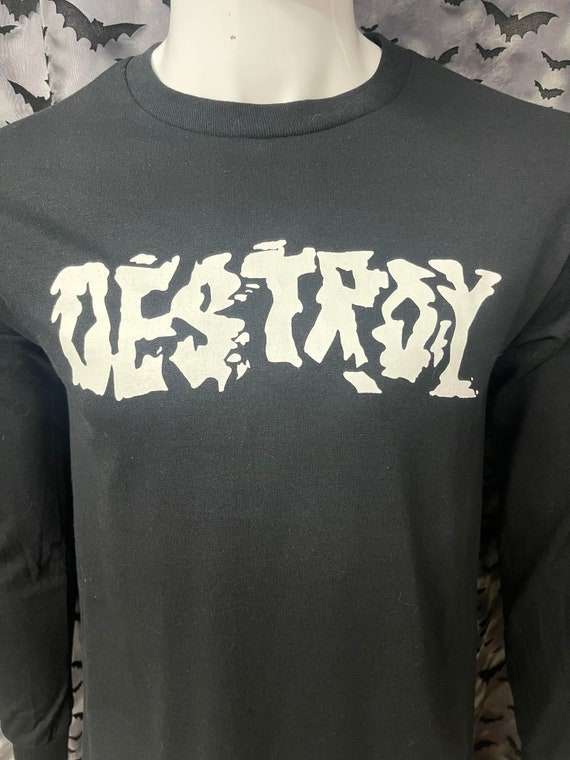 [SCHISM INDUCING] DESTROY GIRL T SHIRT /追跡付 Long Sleeved Shirt Destroy Punk - Etsy