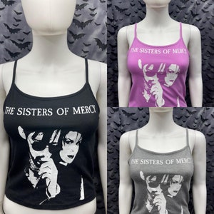 Sisters of Mercy crop tank top goth