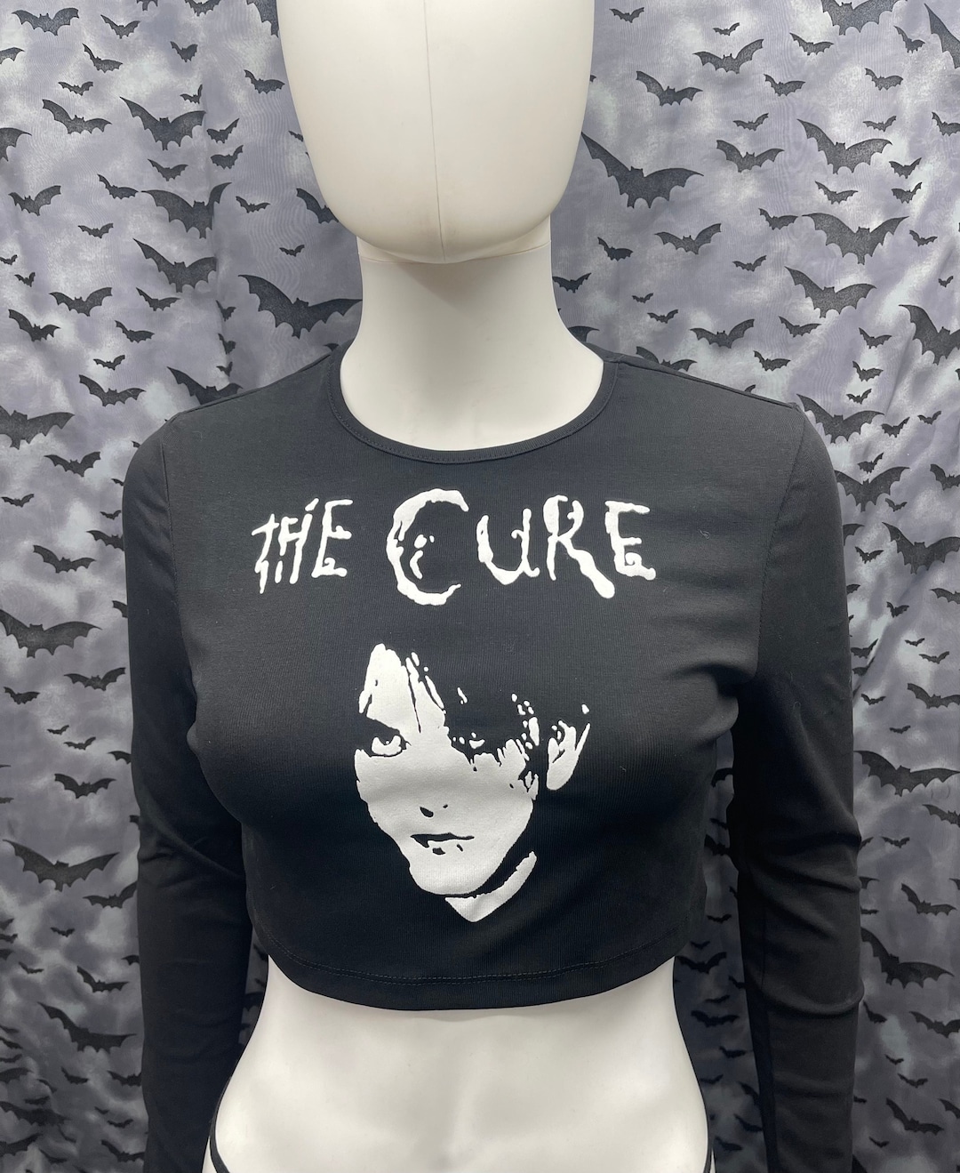 Tシャツ・カットソー DARKFOG High Neck Grunge Peplum Long Sleeve Tee Dark Gloomy Long-Sleeve T-Shirt – ACDC RAG