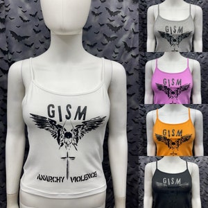 Gism crop tank top punk