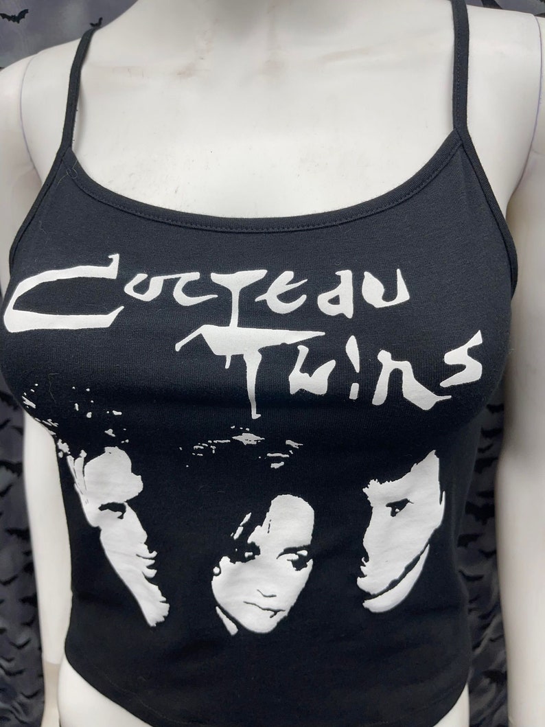 Cocteau Twins crop tank top goth image 6