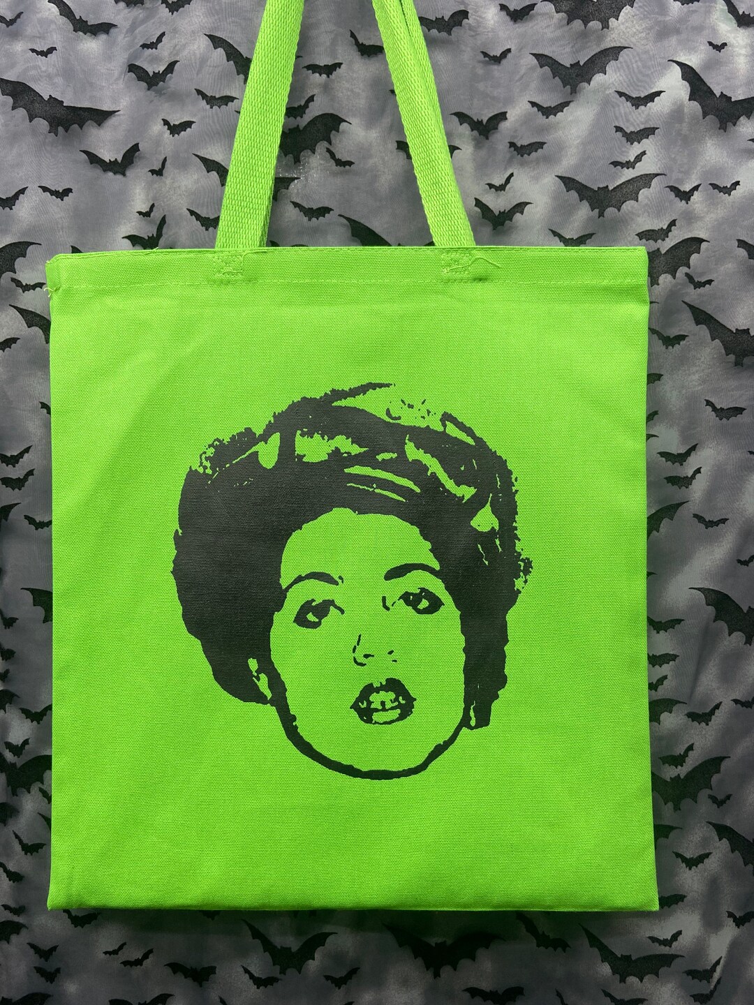 Tote Bag X Ray Spex Neon Green Punk Rock Etsy