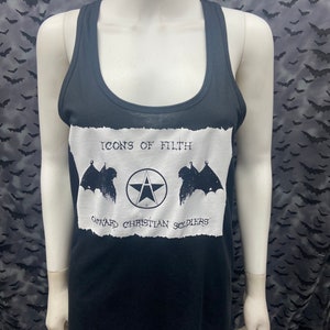 Tank top black Official Icons of Filth long tank top sleeveless anarcho punk deathrock