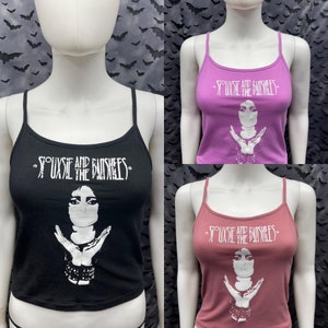 Siouxsie and the Banshees crop tank top goth