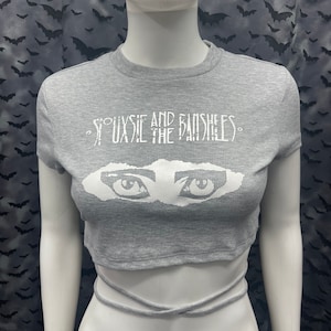 Siouxsie and the Banshees fashion waist wrap around tie short sleeved top goth deathrock gothic