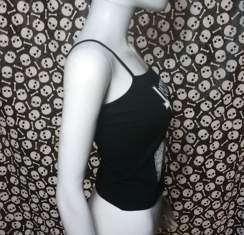 Void Black Crop Tank Top Punk Hardcore Etsy