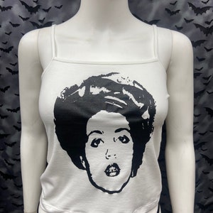 X Ray Spex white crop tank top punk rock