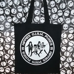 Tote Bag Gism Punx est Hippies Punk D Beat Raw