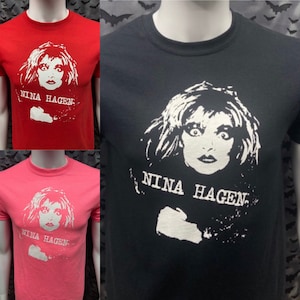 Tshirt Nina Hagen Deathrock Goth Punk gothic