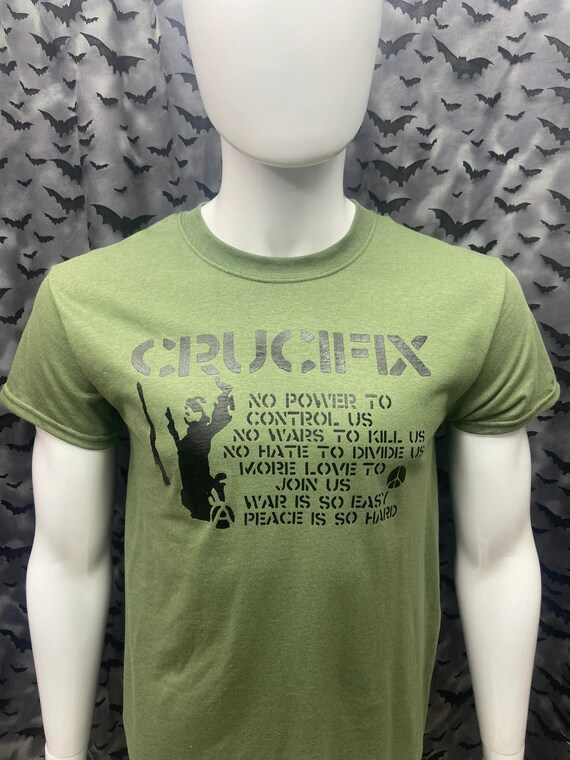T-shirt Crucifix Black Anarcho Punk Crust - Etsy