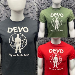 Tshirt DEVO punk new wave Goth Post Punk