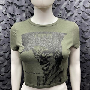 Cramps fashion cropped short sleeve top punk image 9